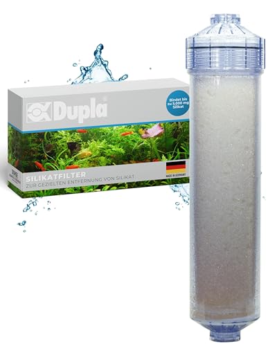 Dupla Silikatfilter - 500 ml Filtervolumen - Inkl. Schlauchanschlüssen für Osmoseanlage - Einfache Installation & wartungsfreundlich - Für EIN gesundes Aquarium - Für Süß-& Meerwasseraquarien von Dupla