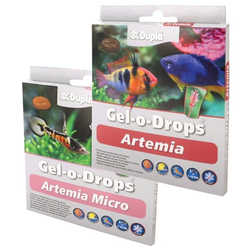 Dupla Zierfischfutter Gel-o-Drops Artemia + Artemia Micro - Fischfutter für Süßwasser- und Meerwasseraquarien von Dupla