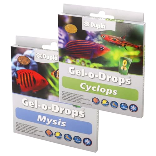 Dupla Zierfischfutter Gel-o-Drops Cyclops + Mysis - Fischfutter mit Zusatz von Ruderfußgarnelen und Schwebegarnelen Dupla Zierfischfutter Gel-o-Drops Cyclops + Mysis - Fischfutter mit Zusatz von Ruderfußgarnelen und Schwebegarnelen von Dupla