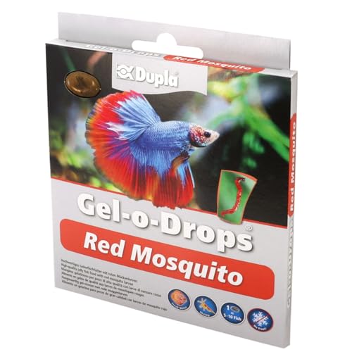 Dupla Zierfischfutter Gel-o-Drops Red Mosquito - 12x 2 g - die zugefügten roten Mückenlarven sind als Fischfutter sehr beliebt von Dupla