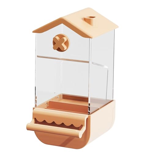 Duqulle Automatische Vogelfutterstation Für Käfig | Vogelfutterspender Für Sittiche Und Wellensittiche | Spritzwassergeschützter Futterbehälter Für Nymphensittiche, Aras Und Unzertrennliche Mit von Duqulle