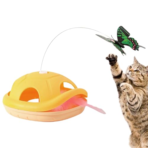 Duqulle Katzenangel Spielzeug | Bereicherungsspielzeug Für Katzen,Batteriebetriebene Angel Mit Schmetterling Zur Jagdsimulation Unterhaltung Interaktive Spielzeit Duqulle Katzenangel Spielzeug | Bereicherungsspielzeug Für Katzen,Batteriebetriebene Angel Mit Schmetterling Zur Jagdsimulation Unterhaltung Interaktive Spielzeit von Duqulle
