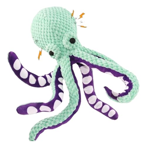 Duqulle Kraken Hundespielzeug | Plüsch Hundespielzeug,Mit Quietschfunktion Für Starke Kauer Drinnen Garten Pool Reise Duqulle Kraken Hundespielzeug | Plüsch Hundespielzeug,Mit Quietschfunktion Für Starke Kauer Drinnen Garten Pool Reise von Duqulle