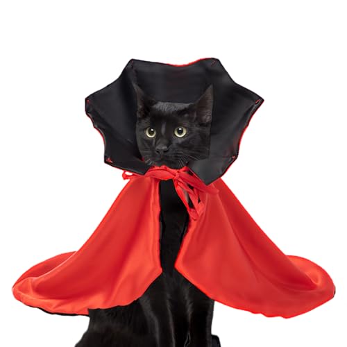 Duqulle Vampir Katzenkostüm | Welpen Halloween Umhang Kleidung | Haustier Vampir Hexen Cape Kostüm Für Katzen Kleine Hunde Halloween Verkleidung Duqulle Vampir Katzenkostüm | Welpen Halloween Umhang Kleidung | Haustier Vampir Hexen Cape Kostüm Für Katzen Kleine Hunde Halloween Verkleidung von Duqulle