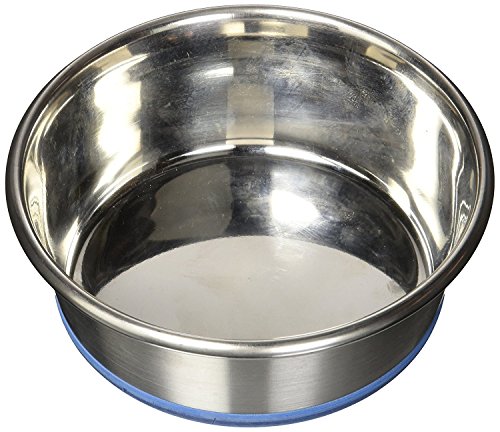 (2 Pack) OurPets Durapet NO SKID Stainless Steel Food & Water DOG Bowl 1.2 Pint von Durapet