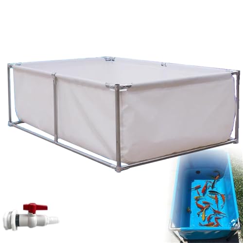 Durecoform PVC-Leinwand Fischteich für Aquakultur, großer Aquarium-Wassertank mit Ständer für die Zucht von Koi, temporäres Halten Sichtleinwand Durecoform PVC-Leinwand Fischteich für Aquakultur, großer Aquarium-Wassertank mit Ständer für die Zucht von Koi, temporäres Halten Sichtleinwand von Durecoform
