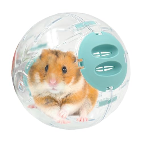 Duroecsain Hamsterbälle, großer Hamsterball,Silent Interactive Dwarf Hamster Wheel - Multi Funktionelle kleine Haustierversorgungen mit Lüftungsloch für Guinea -Mäuse Chinchilla Gerbil Frettchen von Duroecsain