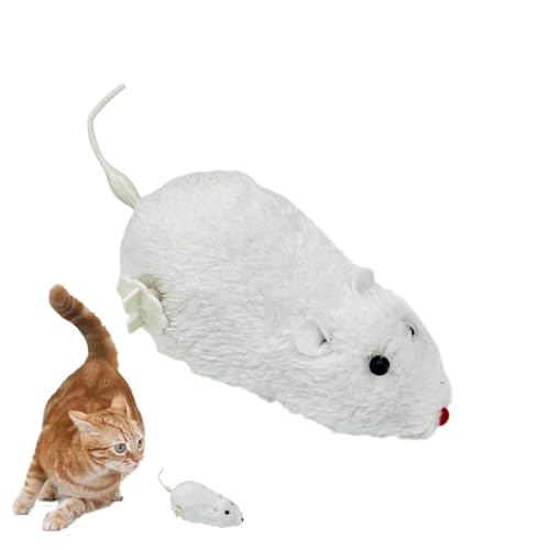 Duroecsain Hunter Katzenspielzeug, Rennmäuse zum Aufziehen,Aufziehbares Indoor-Katze-Plüsch-Maus-Jagdspielzeug | Jagd aufziehbare Maus, Plüsch-Mäusespielzeug, Uhrwerk-Maus-Laufspielzeug, Duroecsain Hunter Katzenspielzeug, Rennmäuse zum Aufziehen,Aufziehbares Indoor-Katze-Plüsch-Maus-Jagdspielzeug | Jagd aufziehbare Maus, Plüsch-Mäusespielzeug, Uhrwerk-Maus-Laufspielzeug, von Duroecsain