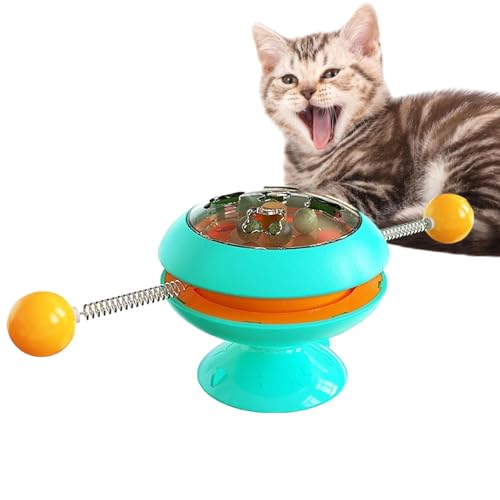Duroecsain Interaktives Katzenspielzeug mit Windmühle, rotierendes Katzenspielzeug, interaktives Katzenspielzeug, Windmühle für Katzen im Innenbereich | interaktives Trainingsspielzeug für Katzen mit Duroecsain Interaktives Katzenspielzeug mit Windmühle, rotierendes Katzenspielzeug, interaktives Katzenspielzeug, Windmühle für Katzen im Innenbereich | interaktives Trainingsspielzeug für Katzen mit von Duroecsain