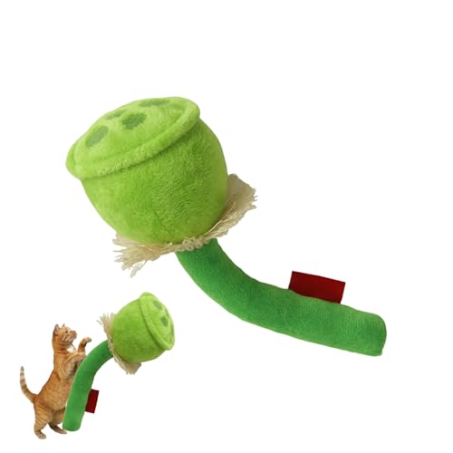 Duroecsain Katzen Spielzeug Katzenminze, Katzenminze Spielzeug Mit Sound Und Plüsch Figur, Kätzchen Indoor Spiele Zum Zahnen Werfen Beißen Bewegung Stimulation Kicken Spielen Jagen Gegen von Duroecsain