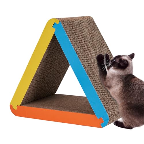 Duroecsain Katzenkratzbrett, Katzenkratzbrett aus Pappe - Katzen-Kratzbrett aus Pappe - Abnehmbares Katzenkratzpad, doppelseitiger, wendbarer, gewellter Kätzchenkratzer, verhindert Möbelschäden Duroecsain Katzenkratzbrett, Katzenkratzbrett aus Pappe - Katzen-Kratzbrett aus Pappe - Abnehmbares Katzenkratzpad, doppelseitiger, wendbarer, gewellter Kätzchenkratzer, verhindert Möbelschäden von Duroecsain