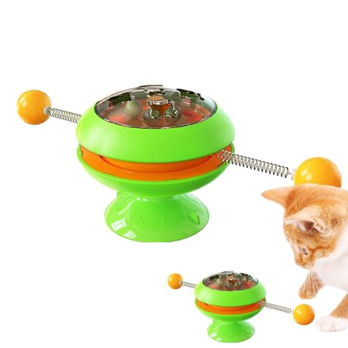 Duroecsain Katzenspinner, Katzenspinner, Saugnapf für Katzenspinner | interaktives Trainingsspielzeug für Katzen mit Katzen, Zahnbürstenspielzeug für Katzen, Spielzeug Duroecsain Katzenspinner, Katzenspinner, Saugnapf für Katzenspinner | interaktives Trainingsspielzeug für Katzen mit Katzen, Zahnbürstenspielzeug für Katzen, Spielzeug von Duroecsain