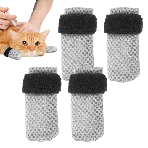Duroecsain Krallenschutz für Katzen, Fäustlinge gegen Kratzer - Verstellbarer Katzenkrallenschutz aus Mesh | rutschfeste, atmungsaktive Pfotenabdeckungen, Kratzfeste, atmungsaktive Duroecsain Krallenschutz für Katzen, Fäustlinge gegen Kratzer - Verstellbarer Katzenkrallenschutz aus Mesh | rutschfeste, atmungsaktive Pfotenabdeckungen, Kratzfeste, atmungsaktive von Duroecsain