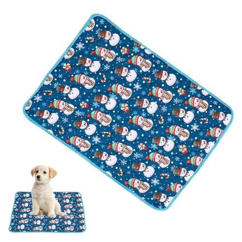 Duroecsain Pipi-Pads für Hunde, waschbare Pipi-Pads für Hunde | 23,6 x 17,7 Zoll Pipimatte für Hunde mit Weihnachtsmotiv – auslaufsichere Pads für Welpen, Einlagen von Duroecsain
