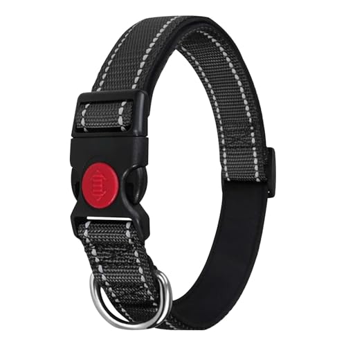 Duroecsain Reflektierendes Hundehalsband, reflektierendes Halsband für Katzen, verstellbares Halsband für Welpen, Halsband für Haustiere, Katzenhalsband für Katzen und Hunde, die laufen von Duroecsain