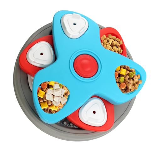 Duroecsain Slow Feeder für Hunde,Langsamer Futternapf für Hunde, Langsam fressende Hundenapf, Rutschfeste Basis, rotierende Labyrinth-Puzzleschale, langsamer Katzenfutterautomat, Hundepuzzlespielzeug, Duroecsain Slow Feeder für Hunde,Langsamer Futternapf für Hunde, Langsam fressende Hundenapf, Rutschfeste Basis, rotierende Labyrinth-Puzzleschale, langsamer Katzenfutterautomat, Hundepuzzlespielzeug, von Duroecsain