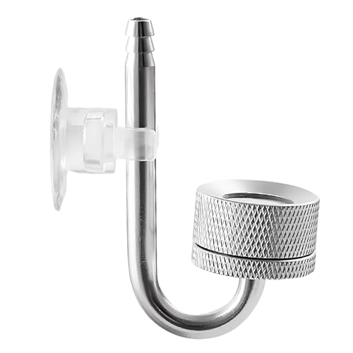 Duronge Aquarium Zerstäuber, CO2 Diffusor Aquarium, Sauerstoff Kohlendioxid Diffusor mit Saugnäpfen und U-Pipe, für alle Arten von Aquarien Duronge Aquarium Zerstäuber, CO2 Diffusor Aquarium, Sauerstoff Kohlendioxid Diffusor mit Saugnäpfen und U-Pipe, für alle Arten von Aquarien von Duronge