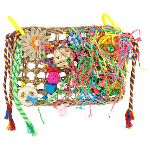 Vogelspielzeug Papageienspielzeug, Wellensittich Spielzeug, Papagei Kauspielzeug mit Verschiedenen Bunten Vogelkäfig Vogelspielzeug, Vogelfutterspielzeug for Parakeets Papagei, für Alle Papageien Vogelspielzeug Papageienspielzeug, Wellensittich Spielzeug, Papagei Kauspielzeug mit Verschiedenen Bunten Vogelkäfig Vogelspielzeug, Vogelfutterspielzeug for Parakeets Papagei, für Alle Papageien von Duronge