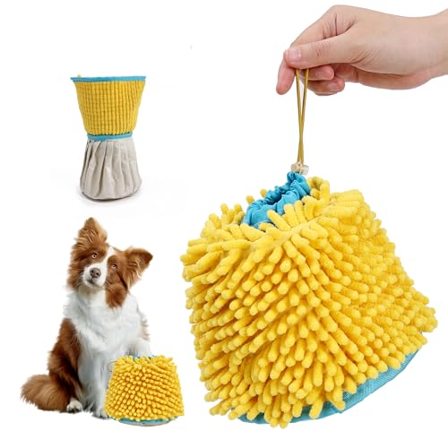 Duuclume 2-in-1 Hundepfotenreiniger – waschen und trocknen mit saugfähigem Tuch, schmutzige Pfoten, Haustier-Fußreiniger für nach dem Gebrauch im Freien, passend für kleine bis große Hunde (L) von Duuclume