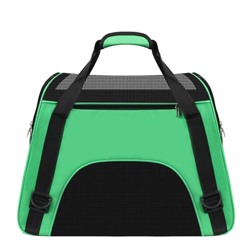 Duuclume Haustier-Reisetragetasche für Katzen, Hunde, Kaninchen, faltbar, tragbar, mit Reißverschlüssen und verstellbarer Schnalle, Panorama-Netzgewebe, atmungsaktive Haustier-Handtasche für von Duuclume