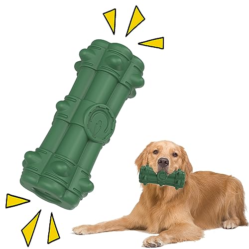 Duuclume Hunde-Kauspielzeug für aggressive Kauer, unzerstörbares und robustes Spielzeug, Zahnreinigung und Schleifen, quietschendes Spielzeug für mittelgroße und große Rassen von Duuclume