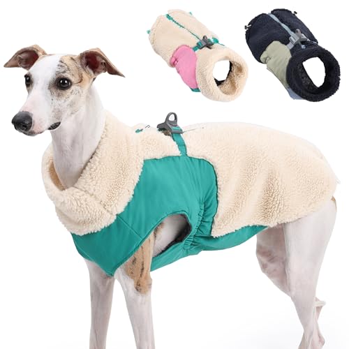 Duuclume Hunde-Wintermantel, warm, mit Fleece gefüttert, winddichte Jacke für kaltes Wetter mit Loch für Geschirr, Beige, Größe XXL Duuclume Hunde-Wintermantel, warm, mit Fleece gefüttert, winddichte Jacke für kaltes Wetter mit Loch für Geschirr, Beige, Größe XXL von Duuclume