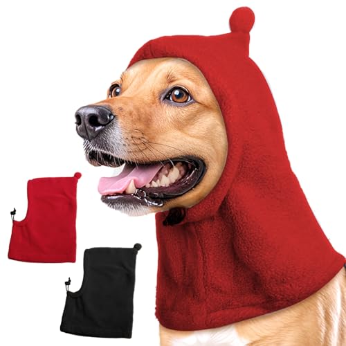 Duuclume Hunde-Wintermütze: Hunde-Kapuze, warmer Schal, verdickt, doppelseitig, Polar-Fleece, Hals, Ohr, kaltes Wetter, wärmerer Hut, niedliches Zubehör, Haustiermützen für kleine, mittelgroße und Duuclume Hunde-Wintermütze: Hunde-Kapuze, warmer Schal, verdickt, doppelseitig, Polar-Fleece, Hals, Ohr, kaltes Wetter, wärmerer Hut, niedliches Zubehör, Haustiermützen für kleine, mittelgroße und von Duuclume