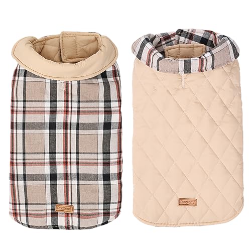 Duuclume Hundemantel, wendbar, für kaltes Wetter, Winter, Outdoor, Jacken, verstellbar, Wärmespeicherung und wasserdicht, für kleine, mittelgroße und große Hunde, Beige / XXL Duuclume Hundemantel, wendbar, für kaltes Wetter, Winter, Outdoor, Jacken, verstellbar, Wärmespeicherung und wasserdicht, für kleine, mittelgroße und große Hunde, Beige / XXL von Duuclume