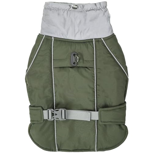 Duuclume Hundeweste, Jacke, Outdoor-Wintermantel, kaltes Wetter, warm, wind- und wasserdicht, Reißverschlussöffnung, verstellbarer Klettverschluss, atmungsaktiv, bequem, reflektierende Streifen für Duuclume Hundeweste, Jacke, Outdoor-Wintermantel, kaltes Wetter, warm, wind- und wasserdicht, Reißverschlussöffnung, verstellbarer Klettverschluss, atmungsaktiv, bequem, reflektierende Streifen für von Duuclume
