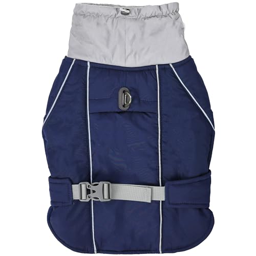 Duuclume Hundeweste, Jacke, Outdoor-Wintermantel, kaltes Wetter, warm, wind- und wasserdicht, Reißverschlussöffnung, verstellbarer Klettverschluss, atmungsaktiv, reflektierend, für die Nacht Duuclume Hundeweste, Jacke, Outdoor-Wintermantel, kaltes Wetter, warm, wind- und wasserdicht, Reißverschlussöffnung, verstellbarer Klettverschluss, atmungsaktiv, reflektierend, für die Nacht von Duuclume