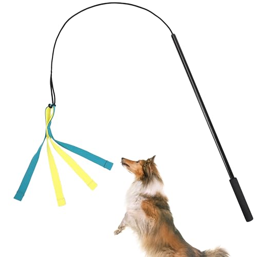 Duuclume Interaktives Flirt-Spielzeug für Hunde, langlebiges Hundespielzeug mit rutschfestem Griff, verlängerter Teaser, Kauseil, Zerrspielzeug für Unterhaltung, IQ-Training, Übung Duuclume Interaktives Flirt-Spielzeug für Hunde, langlebiges Hundespielzeug mit rutschfestem Griff, verlängerter Teaser, Kauseil, Zerrspielzeug für Unterhaltung, IQ-Training, Übung von Duuclume