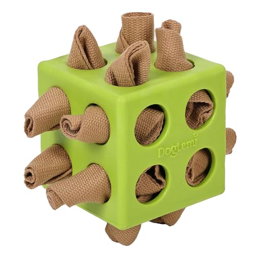 Duuclume Interaktives Puzzle-Hundespielzeug fördert natürliche Futtersuch-Fähigkeiten, langlebiges Hundespielzeug, Schnüffelwürfel, Stoffstreifen mit Versteck, langsames Füttern für Geistesanregung Duuclume Interaktives Puzzle-Hundespielzeug fördert natürliche Futtersuch-Fähigkeiten, langlebiges Hundespielzeug, Schnüffelwürfel, Stoffstreifen mit Versteck, langsames Füttern für Geistesanregung von Duuclume