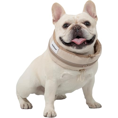 Duuclume Kühlendes Hundehalstuch, sofortiger Chill-Out-Schal, Verstellbarer Kordelzug, Eiskragen, Sommer-Nackenwickel für kleine, mittelgroße und große Hunde (Braun, M) von Duuclume
