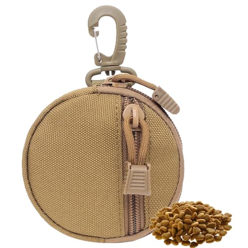 Duuclume Leckerli-Tasche für Hunde, taktische kleine Leckerlibeutel für Haustier-Training, tragbare Leckerli-Trainingstasche mit Reißverschluss und Karabiner, freihändige Hundefutterbeutel, Duuclume Leckerli-Tasche für Hunde, taktische kleine Leckerlibeutel für Haustier-Training, tragbare Leckerli-Trainingstasche mit Reißverschluss und Karabiner, freihändige Hundefutterbeutel, von Duuclume