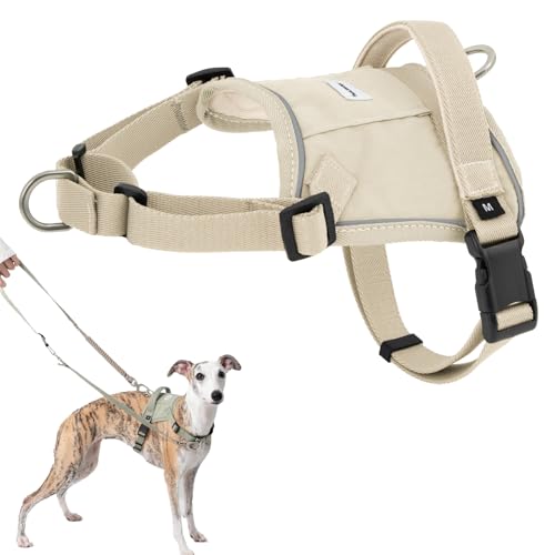 Duuclume Leichtes Hundegeschirr mit Front-Kontrolle, Anti-Zieh-Hundegeschirr und Leine, reflektierend, taktische Sicherheitsgurte für kleine, mittelgroße und große Hunde, Braun, Größe L Duuclume Leichtes Hundegeschirr mit Front-Kontrolle, Anti-Zieh-Hundegeschirr und Leine, reflektierend, taktische Sicherheitsgurte für kleine, mittelgroße und große Hunde, Braun, Größe L von Duuclume