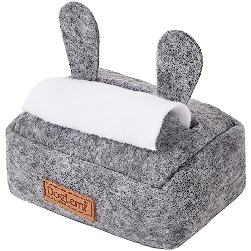 Duuclume Oster-Hunde-Tücherbox, Schnüffelspielzeug, stabiles Leckerli-Spender, Spielzeug, Verstecken und Suchen, langsames Füttern, für alle Rassen, Gedanken-Stimulationspuzzle-Training – Schlagen Sie von Duuclume