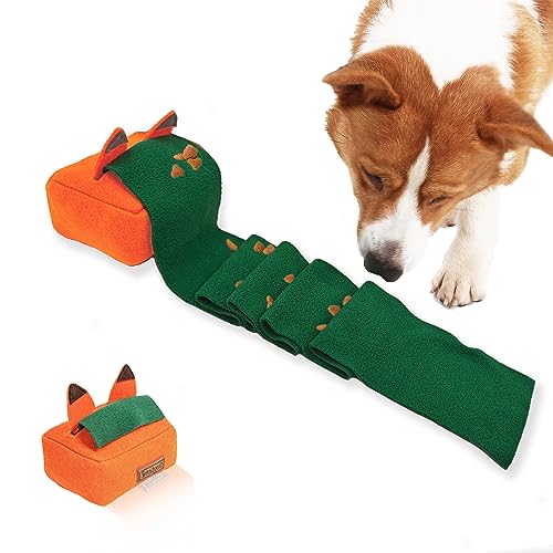 Duuclume Oster-Hunde-Tücherbox, Schnüffelspielzeug, stabiles Leckerli-Spender, Spielzeug, Verstecken und Suchen, langsames Füttern für alle Rassen, gedankenstimulierendes Puzzle-Training – Schlagen von Duuclume