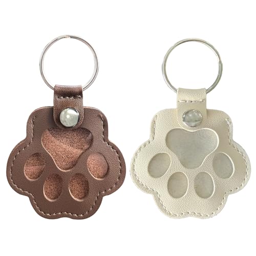 Duuclume Personalisierte Aufbewahrungsbox für Tierhaare für Hunde, Tierhaar-Aufbewahrungstasche, Pelz, Gedenk-Schlüsselanhänger für Haustiere, Hunde- und Katzenpfotenform, Leder-Schlüsselanhänger Duuclume Personalisierte Aufbewahrungsbox für Tierhaare für Hunde, Tierhaar-Aufbewahrungstasche, Pelz, Gedenk-Schlüsselanhänger für Haustiere, Hunde- und Katzenpfotenform, Leder-Schlüsselanhänger von Duuclume
