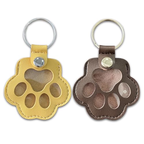 Duuclume Personalisierte Aufbewahrungsbox für Tierhaare für Hunde, Tierhaar-Aufbewahrungstasche, Pelz, Gedenk-Schlüsselanhänger für Haustiere, Hunde- und Katzenpfotenform, Leder-Schlüsselanhänger Duuclume Personalisierte Aufbewahrungsbox für Tierhaare für Hunde, Tierhaar-Aufbewahrungstasche, Pelz, Gedenk-Schlüsselanhänger für Haustiere, Hunde- und Katzenpfotenform, Leder-Schlüsselanhänger von Duuclume