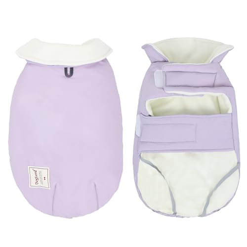 Duuclume Pufferweste, Hundejacke, Baumwollmantel für kaltes Wetter, winddicht, warme Hundekleidung, dicker Fleece-Hundemantel, Rollkragen, gemütlich für kleine und mittelgroße Hunde, Violett / S Duuclume Pufferweste, Hundejacke, Baumwollmantel für kaltes Wetter, winddicht, warme Hundekleidung, dicker Fleece-Hundemantel, Rollkragen, gemütlich für kleine und mittelgroße Hunde, Violett / S von Duuclume