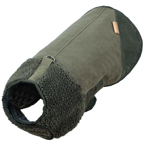 Duuclume Pufferweste, Hundejacke, Baumwollmantel für kaltes Wetter, verstellbar, winddicht, warme Weste, verdickte Baumwoll-Fleecebekleidung für kleine und mittelgroße Hunde (Grün/M) Duuclume Pufferweste, Hundejacke, Baumwollmantel für kaltes Wetter, verstellbar, winddicht, warme Weste, verdickte Baumwoll-Fleecebekleidung für kleine und mittelgroße Hunde (Grün/M) von Duuclume