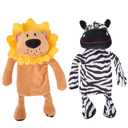 Duuclume Quietschendes Hundespielzeug, weiches Plüschspielzeug, interessante Löwen und Zebras, langlebiges interaktives Plüschspielzeug, halten Sie sie beschäftigt für kleine bis große Hunde und Duuclume Quietschendes Hundespielzeug, weiches Plüschspielzeug, interessante Löwen und Zebras, langlebiges interaktives Plüschspielzeug, halten Sie sie beschäftigt für kleine bis große Hunde und von Duuclume