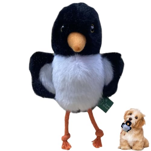Duuclume Quietschendes Plüsch-Hundespielzeug, weich, interaktives Spielzeug, Kauspielzeug für kleine und mittelgroße Hunde (Baby Hämatopus Ostralegus) von Duuclume