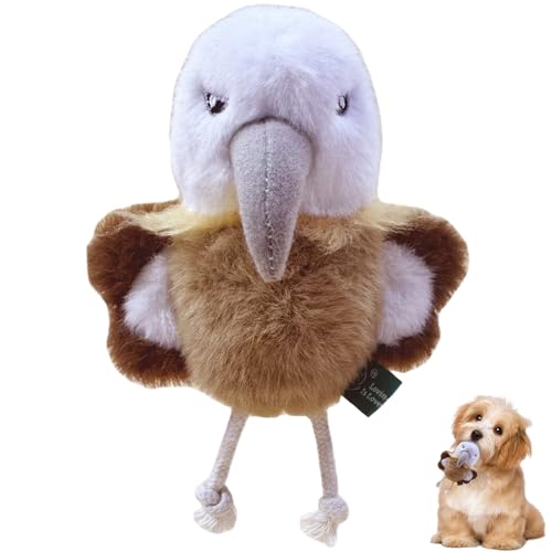 Duuclume Quietschendes Plüsch-Hundespielzeug, weiches Stoffspielzeug, interaktives Spielzeug für Welpen, Kauspielzeug für kleine und mittelgroße Hunde (Baby-Gyps Himalayensis) von Duuclume
