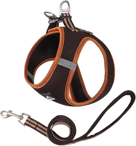 Duuclume Step in Hundegeschirr, kein Entkommen und kein Ziehen, Hundegeschirr mit Leine, verstellbares Welpengeschirr mit gepolstertem Netzgewebe, reflektierender Schnallenriemen für Training, Duuclume Step in Hundegeschirr, kein Entkommen und kein Ziehen, Hundegeschirr mit Leine, verstellbares Welpengeschirr mit gepolstertem Netzgewebe, reflektierender Schnallenriemen für Training, von Duuclume