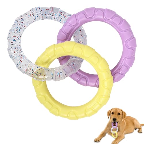 Duuclume TPR 3-Ring Tug Hundespielzeug, langlebig Hund kauen Spielzeug für Haustiere Ausbildung Zahnen, interaktive Fetch Spielzeug für Welpen kleine mittlere große Rassen aggressiv Kauende Duuclume TPR 3-Ring Tug Hundespielzeug, langlebig Hund kauen Spielzeug für Haustiere Ausbildung Zahnen, interaktive Fetch Spielzeug für Welpen kleine mittlere große Rassen aggressiv Kauende von Duuclume