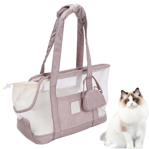 Duuclume Tragetasche für Hunde und Katzen, leicht, weiche Seiten, Sommer-Reisetasche, atmungsaktiv, Schulter-/Tragetasche, Handheld-Design, mit kleiner Tasche und abnehmbarem Kissen, Rosa Duuclume Tragetasche für Hunde und Katzen, leicht, weiche Seiten, Sommer-Reisetasche, atmungsaktiv, Schulter-/Tragetasche, Handheld-Design, mit kleiner Tasche und abnehmbarem Kissen, Rosa von Duuclume