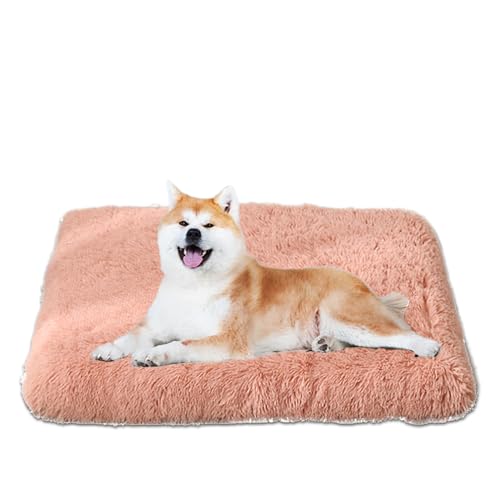 Duuclume Ultra bequeme Hundebetten, extra dickes, wasserdichtes Memory-Schaum-Hundebett mit abnehmbarem, waschbarem Bezug und rutschfester Unterseite, flauschige Plüsch-Haustierhütte, Schlafmatte für von Duuclume