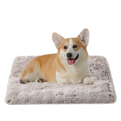 Duuclume Ultra bequeme Hundebetten, extra dickes, wasserdichtes Memory-Schaum-Hundebett mit abnehmbarem, waschbarem Bezug und rutschfester Unterseite, flauschige Plüsch-Haustierhütte, Schlafmatte für von Duuclume