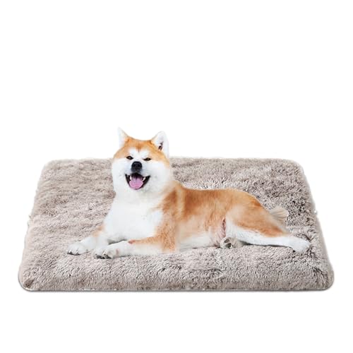 Duuclume Ultra bequeme Hundebetten, extra dickes, wasserdichtes Memory-Schaum-Hundebett mit abnehmbarem, waschbarem Bezug und rutschfester Unterseite, flauschige Plüsch-Haustierhütte, Schlafmatte für von Duuclume